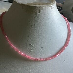 18” Single Strand Small Colorful Crystal Beads Necklace Choker Choose One